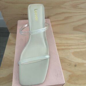 Transparent Block Heel Sandal heel NEW!